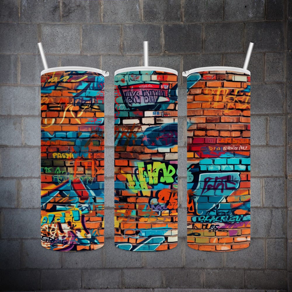 Graffiti Tumbler Custom Sublimated 20oz Stainless Steel