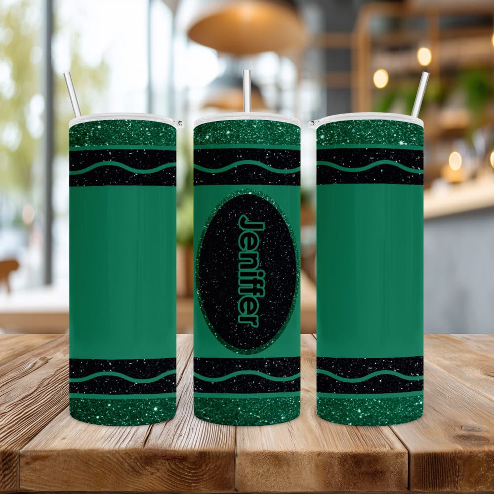 Custom Sublimated 20oz Crayon Tumbler Assorted Colors Free Name Inc. - Image 2