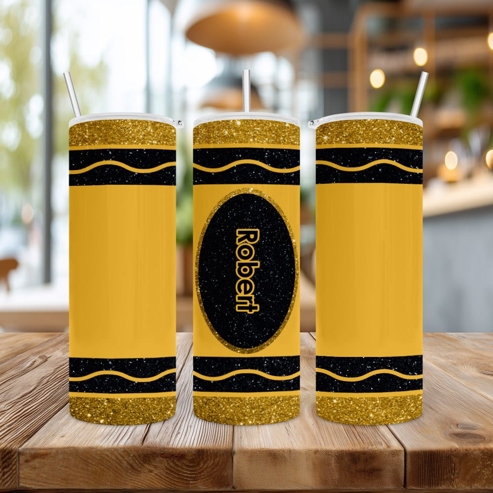 Custom Sublimated 20oz Crayon Tumbler Assorted Colors Free Name Inc. - Image 3