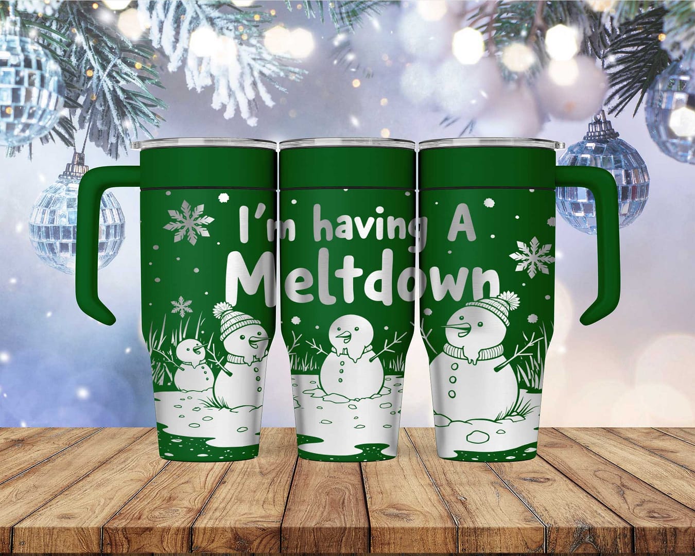 Laser Engraved I'm Having a Meltdown Tumbler - Image 2