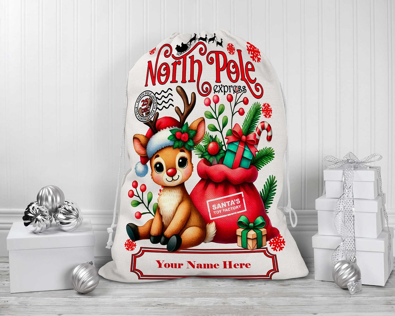 Child's Christmas Santa Sacks Your Choice of Styles - Image 7