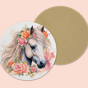Neoprene Horse Coaster