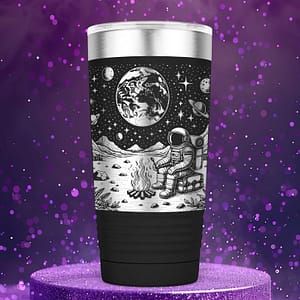 Solitude Astronaut In Space 20oz Stainless Steel Tumbler