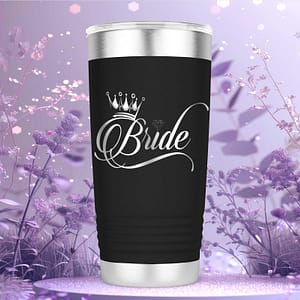 Custom Laser Engraved Wedding Tumblers Bride and Groom