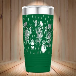 Saint Patrick's Laser Engraved Gnome Tumbler
