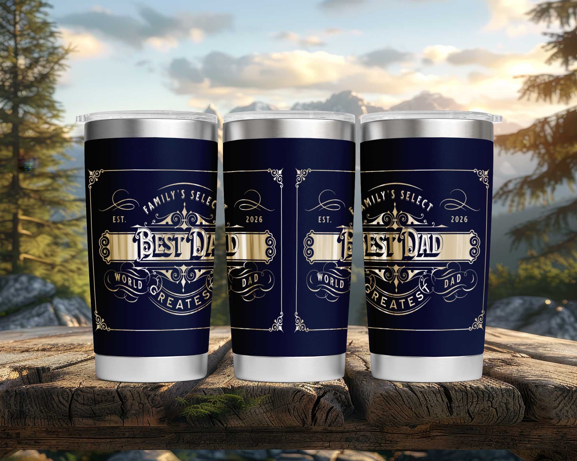 Family's Select Father's Day Custom Laser Engraved Tumbler - Image 4