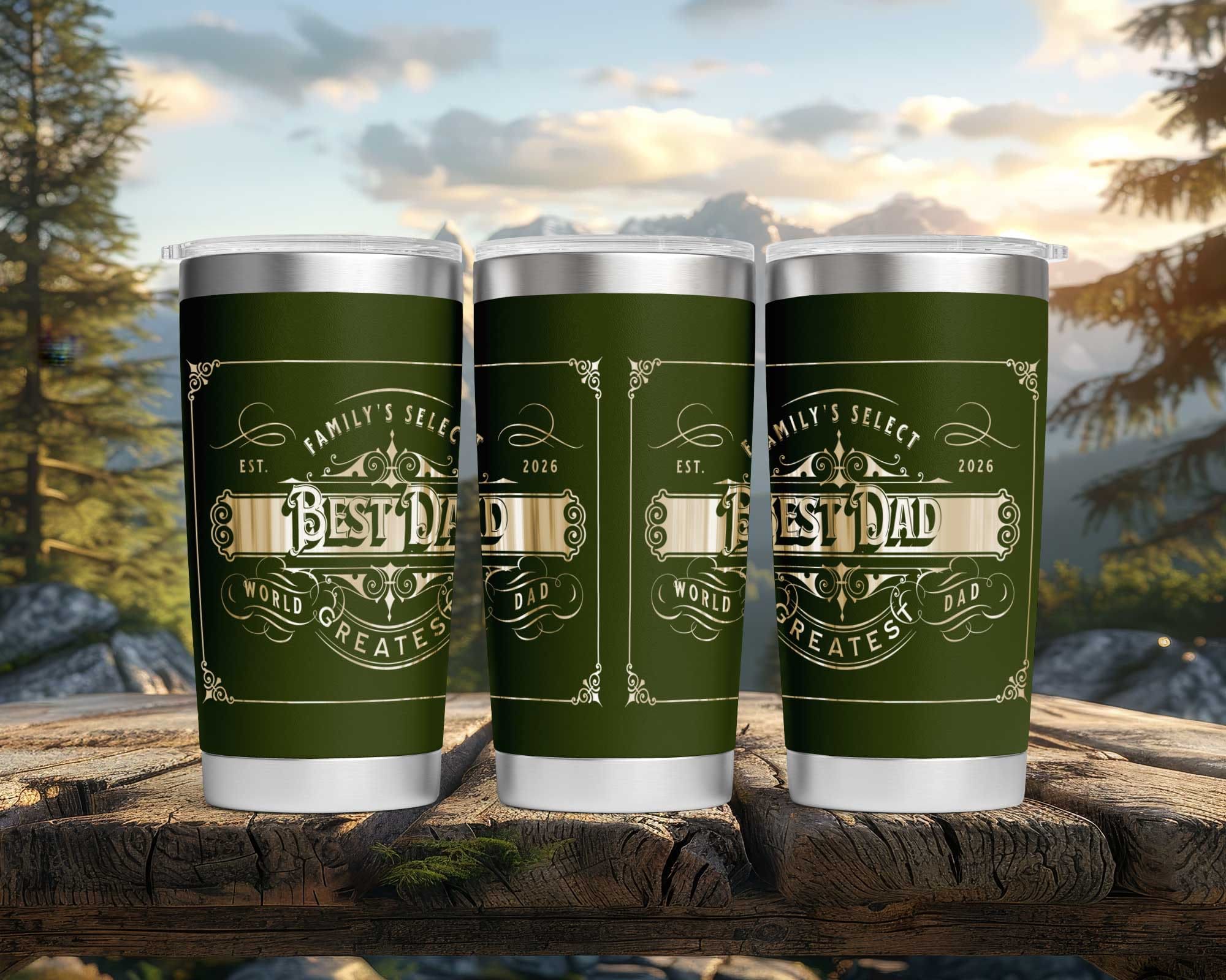 Family's Select Father's Day Custom Laser Engraved Tumbler - Image 2